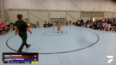 112 lbs Placement Matches (8 Team) - Sarah Zimmerman, Kansas vs Dannielle Christian, Michigan