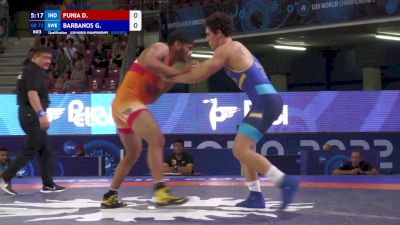 72 kg Qualif. - Deepak Punia, India vs Georgios Barbanos, Sweden