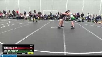 220 lbs Round 3 (4 Team) - Hunter Richmond, South Dakota Mania vs Davin Mattimoe, Wyoming Gold