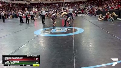 4A 127 lbs Champ. Round 1 - Derian Rodriguez, Belen vs Luke Marquez, West Las Vegas