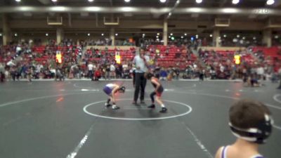 67 lbs Quarterfinal - Brickly Karst, El Dorado Wrestling Club vs Maverick Every, Ark City Takedown Wrestling Cl