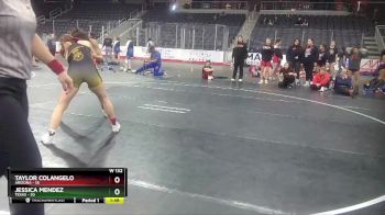 W 132 lbs Round 3 (3 Team) - Jessica Mendez, Texas vs Taylor Colangelo, Arizona