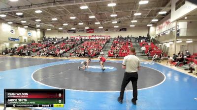 157 lbs Semifinal - Ryan Wilson, Western Colorado vs Jakob Smith, Colorado School Of Mines