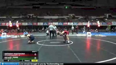 184 lbs Finals (2 Team) - Anthony Mantanona, Oklahoma University vs Michael Ferre, Kent State