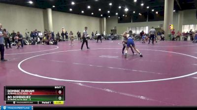 116 lbs Round 1 (6 Team) - Dominic Durham, Alabama Elite Gold vs Bo Dominguez, Alabama Elite Gray