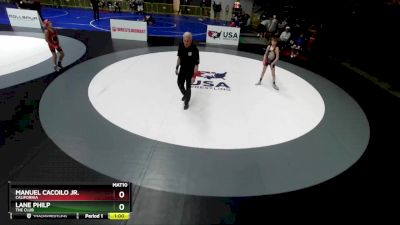 83 lbs Semifinal - Manuel Cacoilo Jr., California vs Lane Philp, The Club