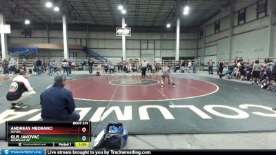 75 lbs Quarterfinal - Andreas Medrano, Suples vs Gus Jakovac, Homedale WC