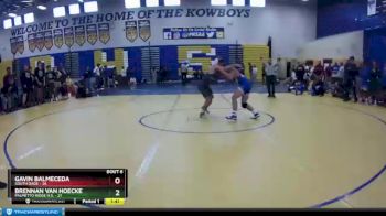 145 lbs Semifinals (8 Team) - Brennan Van Hoecke, Palmetto Ridge H.S. vs Gavin Balmeceda, South Dade