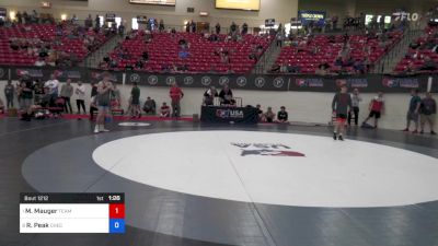 55 kg Quarters - Mack Mauger, Team Idaho Wrestling Club vs Rhett Peak, Checkmate WC