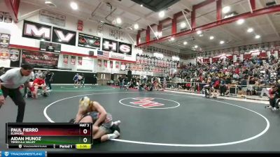 120 lbs Quarterfinal - Aidan Munoz, Temecula Valley vs Paul Fierro, Elsinore