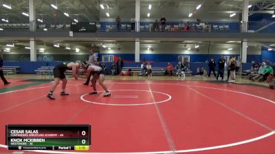 210 lbs Placement Matches (16 Team) - Cesar Salas, Contenders Wrestling Academy vs Knox McKibben, Westshore