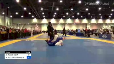 EMILLY ALVES SILVA vs ALISON VICTORIA TREMBLAY 2022 World Master IBJJF Jiu-Jitsu Championship