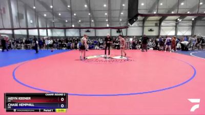 126 lbs Champ. Round 2 - Aidyn Keener, CA vs Chase Hemphill, OR