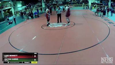 285 lbs Quarterfinal - Luke Bennett, Elko vs Payton Harris, Valley