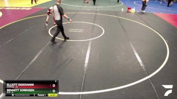 65 lbs Placement (4 Team) - Elliott DiGiovanni, Staples vs Bennett Sorensen, K-M