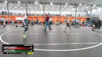 61 lbs Quarterfinal - Jaxon Burnett, Ninety Six Wrestling vs Kasen Cargo, Minion Training Center