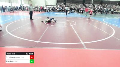 60-B lbs Round Of 32 - Timothy Johannemann, Edgewater vs Benjamin Atkas, Newtown (CT) Youth Wrestling