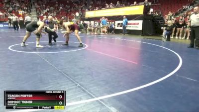 3A-157 lbs Cons. Round 3 - Teagen Peiffer, Ankeny vs Dominic Tigner, Norwalk