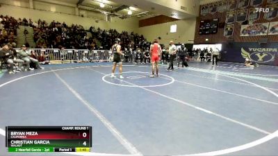 126 lbs Champ. Round 1 - Christian Garcia, Walnut vs Bryan Meza, California