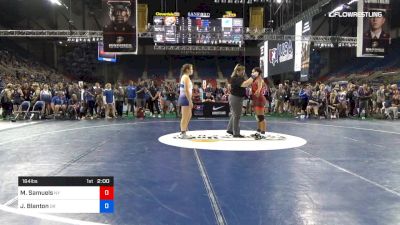 164 lbs Rnd Of 32 - McKenzie Samuels, New York vs Jordan Blanton, Oregon