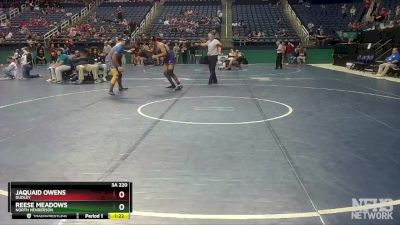 3A 220 lbs Champ. Round 1 - Jaquaid Owens, Dudley vs Reese Meadows, North Henderson