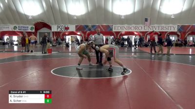 197 lbs Consi Of 8 #1 - Kevin Snyder, Ohio State vs Austin Scher, Rider