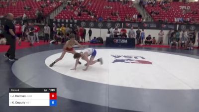 38 kg Cons 4 - Jack Holman, Juab Wrestling Club vs Kooper Deputy, M2 Training Center