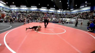 73 lbs Rr Rnd 2 - Kaden Hughes, Del City Little League vs Paisley Jones, Tecumseh Youth Wrestling