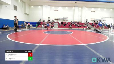 170 lbs Quarterfinal - Ryker Smith, Weatherford Youth Wrestling vs Brock Day, Harrah Little League Wrestling