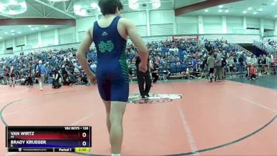 126 lbs Champ. Round 1 - Van Wirtz, MI vs Brady Krueger, IL