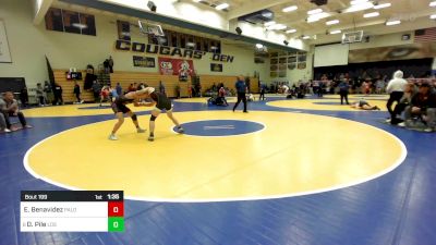 155 lbs Round Of 32 - Elijah Benavidez, Paloma Valley vs Dillon Pile, Los Gatos