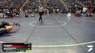 4A 144 lbs Cons. Round 2 - Job Brown, T.C. Roberson vs Beckham Enoch, Cardinal Gibbons