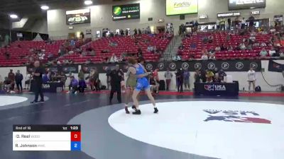 75 kg Rnd Of 16 - Dylan Reel, Woodward Academy High School Wrestling vs Riley Johnson, MWC Wrestling Academy