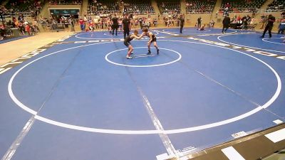 80 lbs Quarterfinal - Jaxsyn Gibson, Berryhill Wrestling Club vs Oliver Paschall, BAWC