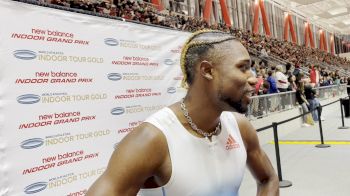 Noah Lyles Is Fired Up After Winning And Getting 60m PB