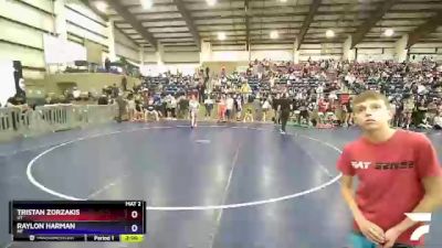 98 lbs Cons. Round 1 - Tristan Zorzakis, UT vs Raylon Harman, MT