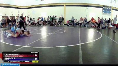 138 lbs Cons. Round 1 - Carter Heriges, Red Cobra Wrestling Academy vs David Cruz, Indiana