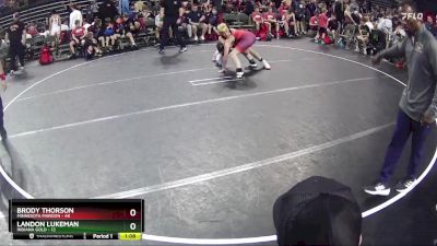 130 lbs Semis & 1st Wrestleback (8 Team) - Brody Thorson, Minnesota Maroon vs Landon Lukeman, Indiana Gold