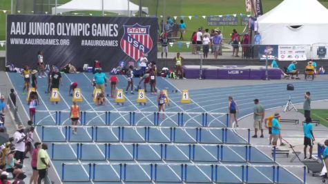 High School Girls' 100m Hurdles Aau Junior Olympics, Finals 4 - Age 13-14