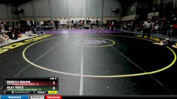 107 lbs 3rd Wb (16 Team) - Riley Reece, Lewisville Flower Mound (Girls) vs Rebecca Ridling, San Antonio Churchill (Girls)