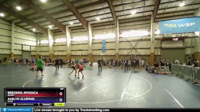 105 lbs Round 1 - Breonna Apodaca, Idaho vs Kaelyn Alleman, Utah