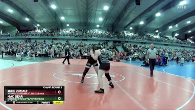 120 lbs Champ. Round 2 - Mac Gear, Excelsior Springs Youth Wrestling Club-AAA vs Jude Zumalt, Willard Youth Wrestling Club-AAA