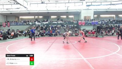 120 lbs Semifinal - Mason Arborio, Berlin vs Cristian Pote, Danbury