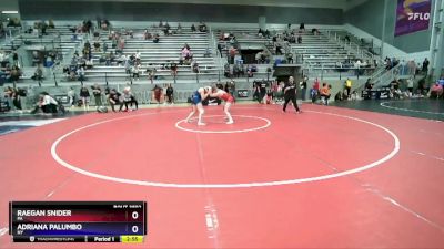 72 lbs Quarterfinal - Raegan Snider, PA vs Adriana Palumbo, NY