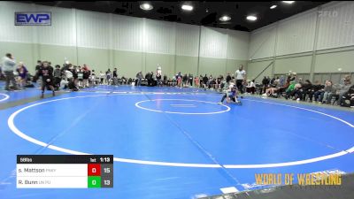 58 lbs 3rd Place - Spencer Mattson, Funky Singlets vs Riddic Bunn, Untouchables 9u Purple