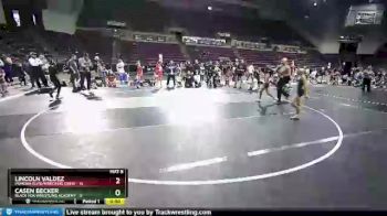 71 lbs Round 4 (10 Team) - Casen Becker, Black Fox Wrestling Academy vs Lincoln Valdez, Pomona Elite/Wrecking Crew