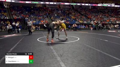 197 lbs Quarterfinal - Preston Weigel, Oklahoma State vs Caleb Davidson, Wyoming