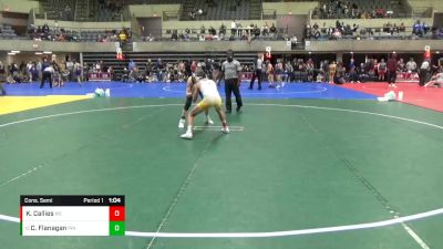 110 lbs Cons. Semi - Connor Flanagan, Pinnacle vs Keon Callies, Mn Elite