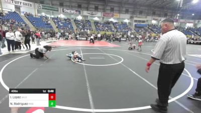 40 lbs Final - Isaiah Lopez, Valor Elite Wrestling vs Noah Rodriguez, Ridge Wrestling Club