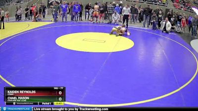 77 lbs Cons. Round 1 - Chael Mason, Cascade Mat Club vs Kaiden Reynolds, COWA